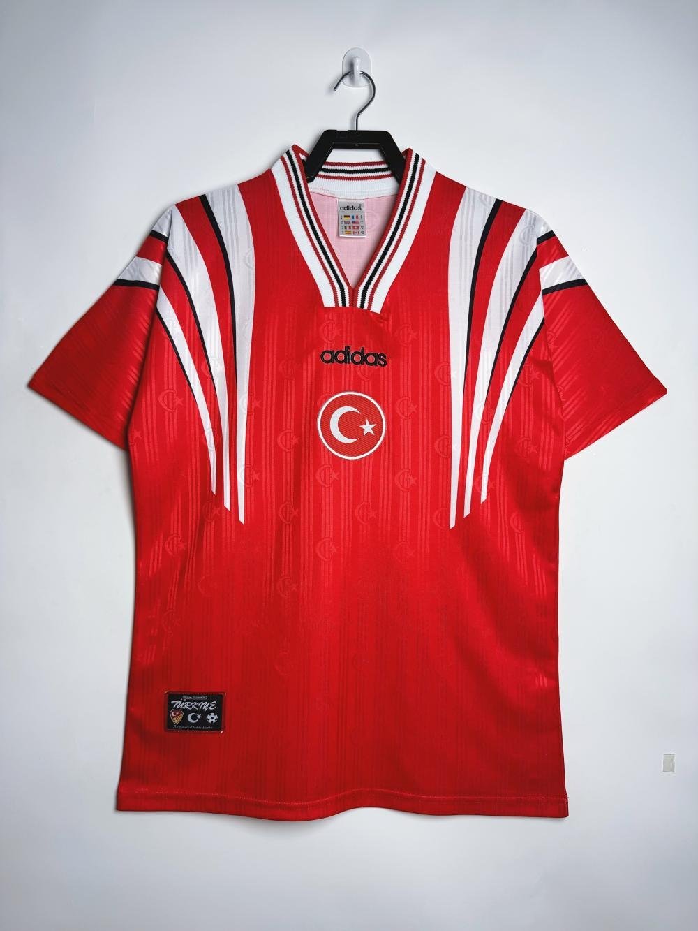Türkei Nationalmannschaft Retro Heim - Trikot 1996 - 11Dropz